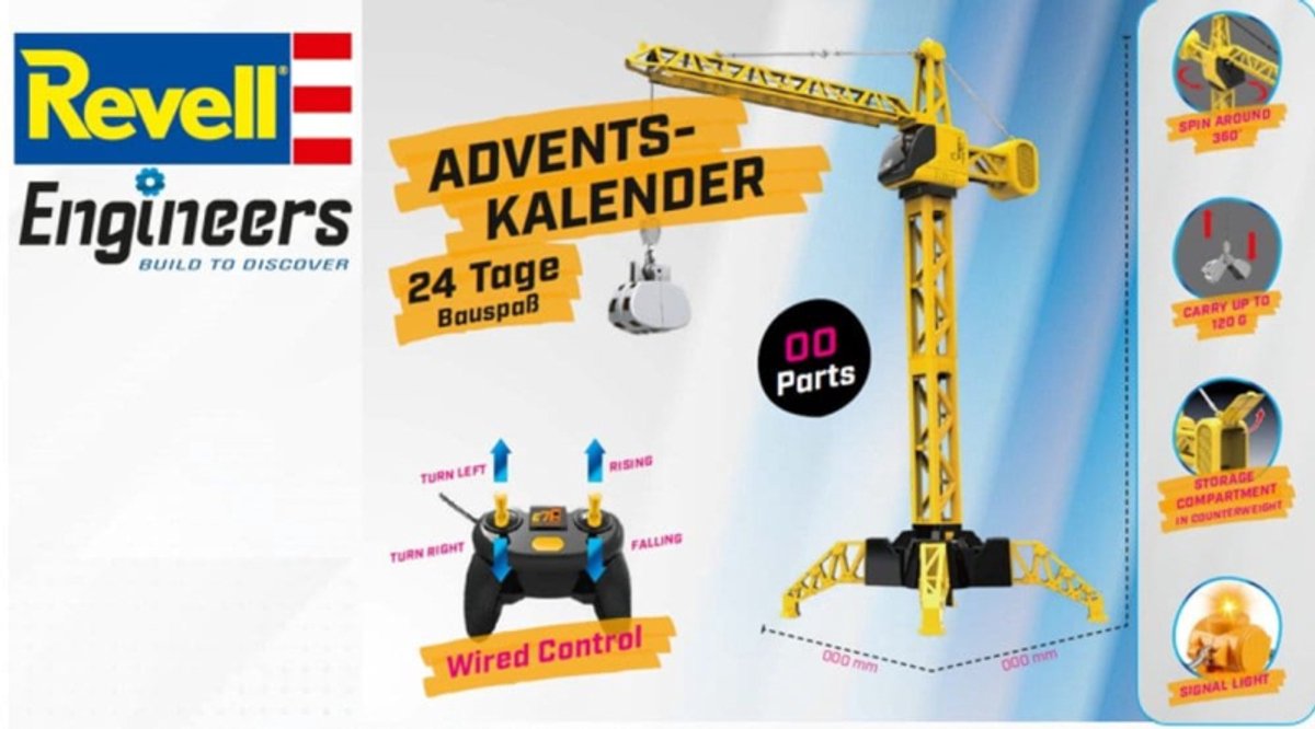 Revell Engineers Adventskalender Mega Kraan