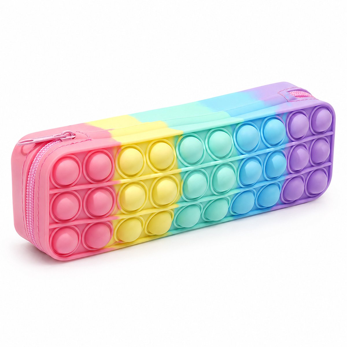 Etui - Siliconen Kinderetui met Vrolijke Kleuren - Zacht en Flexibel - Lichtgewicht en Waterdicht - Voor School en Thuis - 1 Stuk