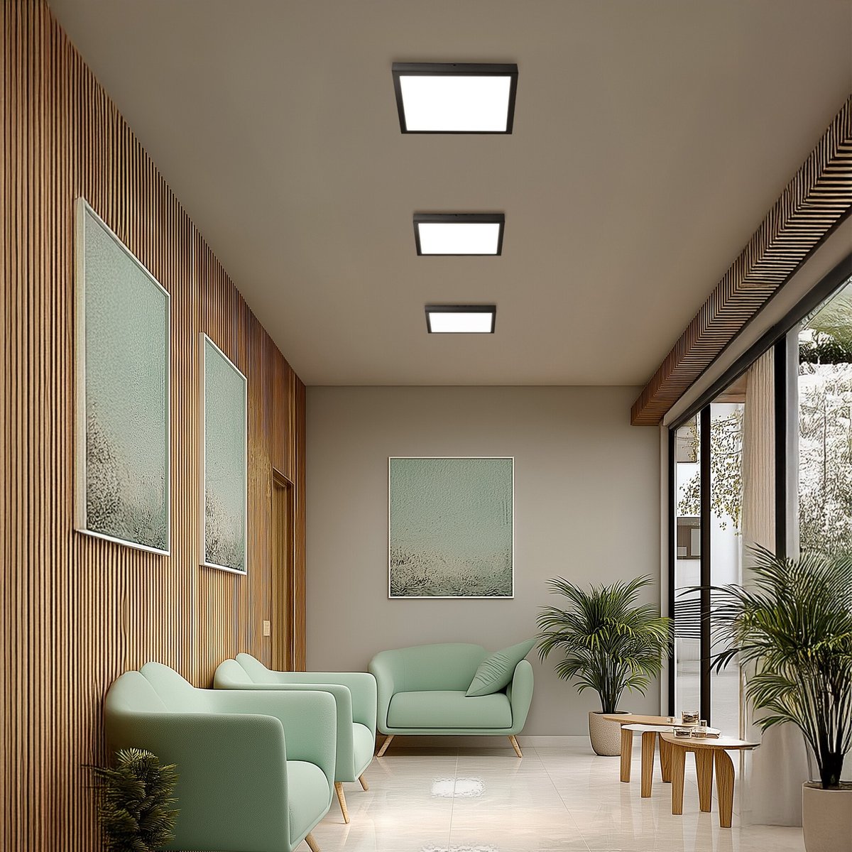 Spectrum - LED Bulkhead Nymphea Select V1 24/35/40W 4650lm 830-840-860 CCT | IP20