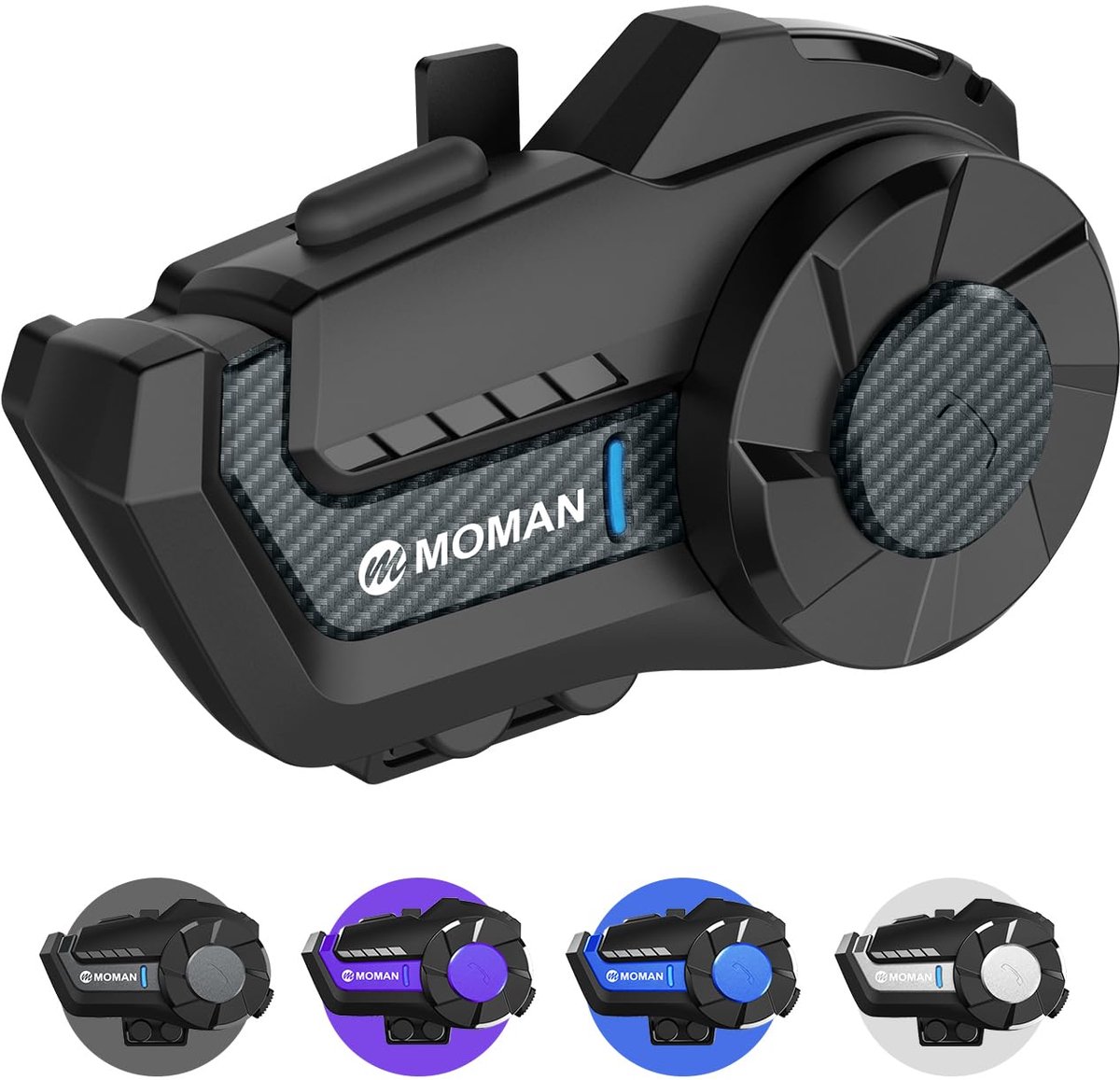 Motorintercom – 1000 m bereik – Handsfree communicatie – Waterdicht – Ruisonderdrukking – 900 mAh accu