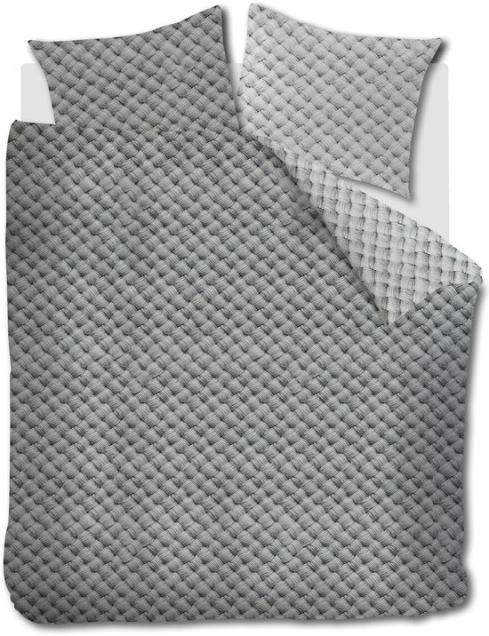 Rivièra Maison Woven Wool dekbedovertrek - Lits-Jumeaux - 240 x 200/220 cm - Groen van Merkloos — afbeelding 2