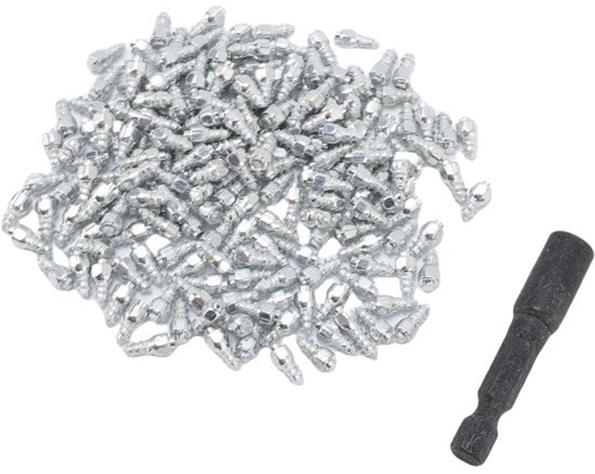 Sneeuwbandspijkers voor off-road scooters - set van 100 - 4x9mm - staal
