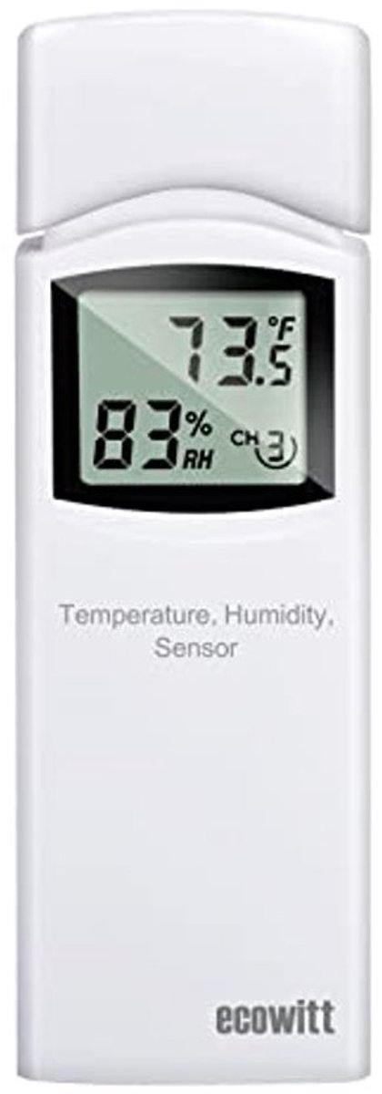 Draadloze Thermometer en Hygrometer - Binnen en Buiten Temperatuur en Vochtigheid Meter met LCD Display en App Besturing