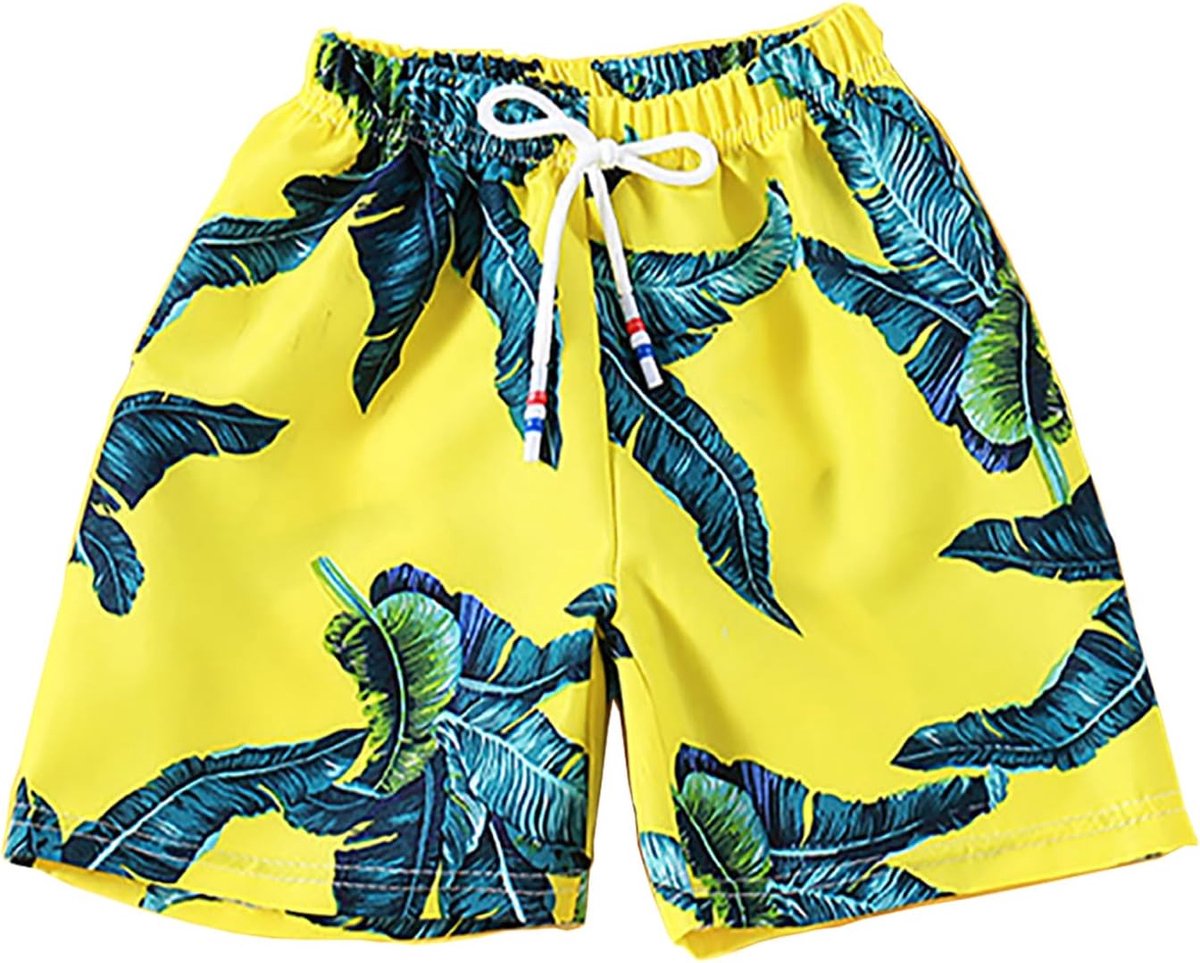 Boardshorts voor jongens, zwemshorts voor kinderen, Hawaiiaanse cartoon, volledige print, strandshorts, zwemshorts