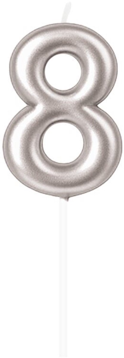 Cijferkaars 8 zilver
