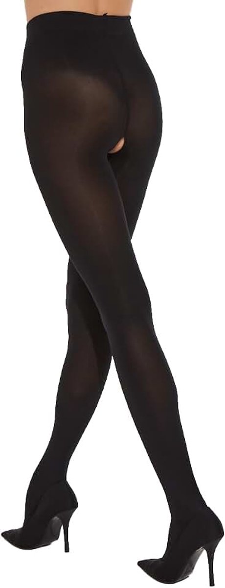 Generic OUVERT 20/80 panty met opening kruis open platte naad 20/80 DEN S-XXL