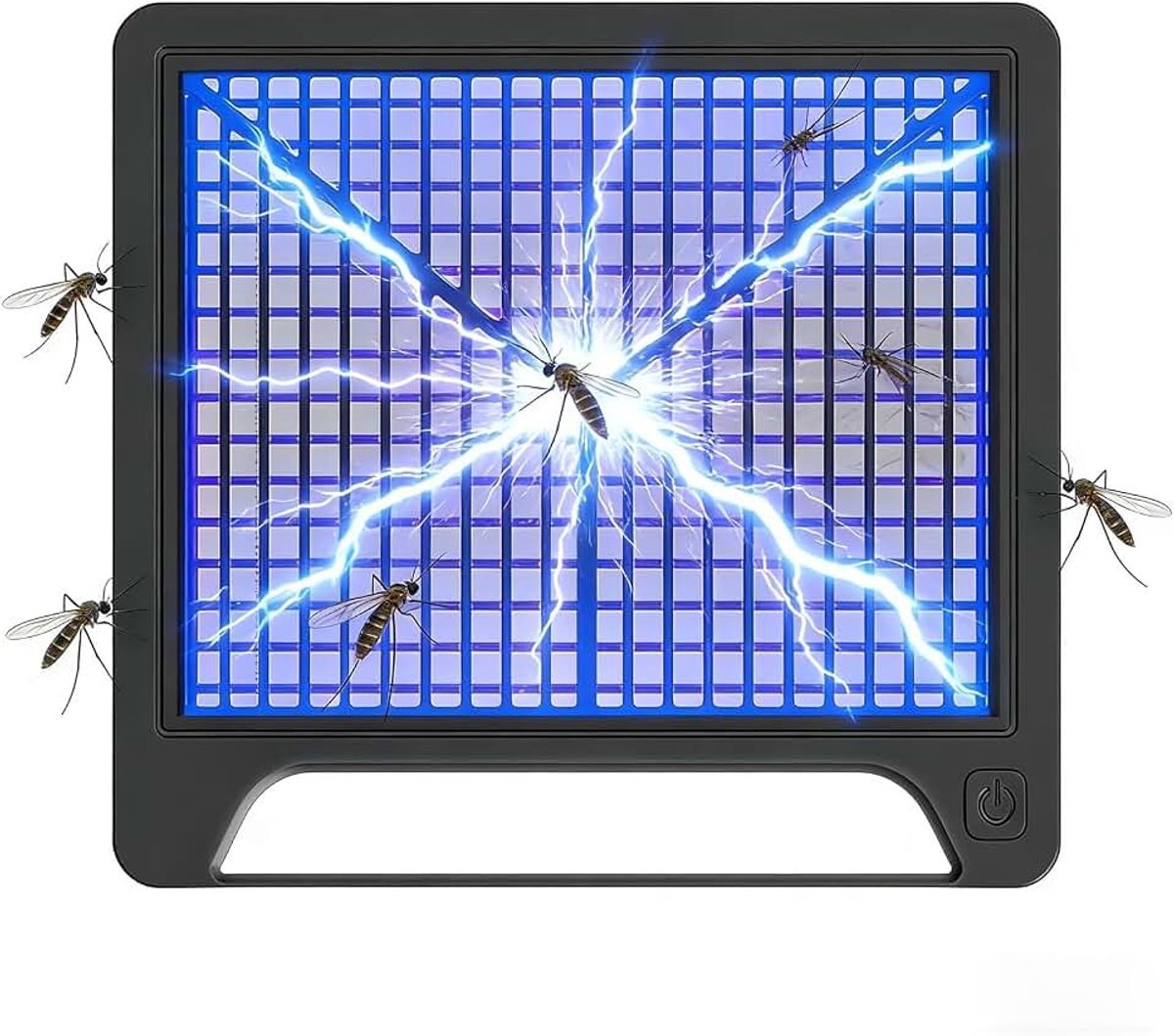 Opvouwbare muggenverdelger, elektrisch, 2-in-1 uv-insectenlamp met nachtlampje, HD-365° licht, muggenbescherming voor slaapkamer, keuken, tuin, camping, geruisloos en kindvriendelijk