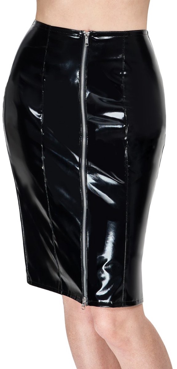 Vinyl Skirt Zip black M