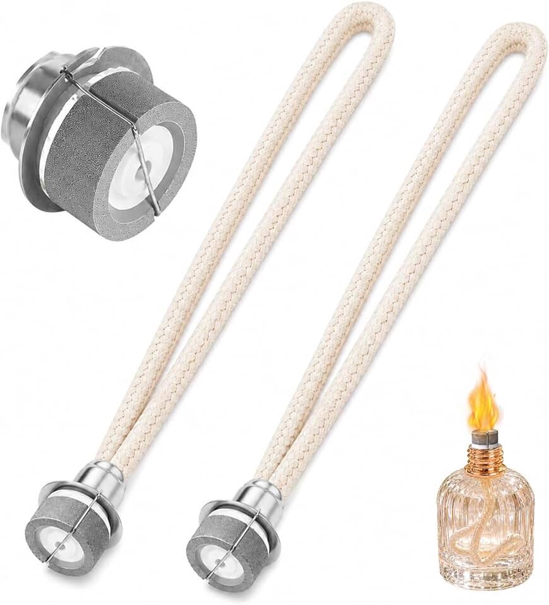 2 stuks geurlampen lont voor lamp Berger, geurlamp lont vervanging, geur olielamp lont vervanging luchtcontrole katalytische brander lamp lont voor brander diffuser aromatherapie thuisdecoratie