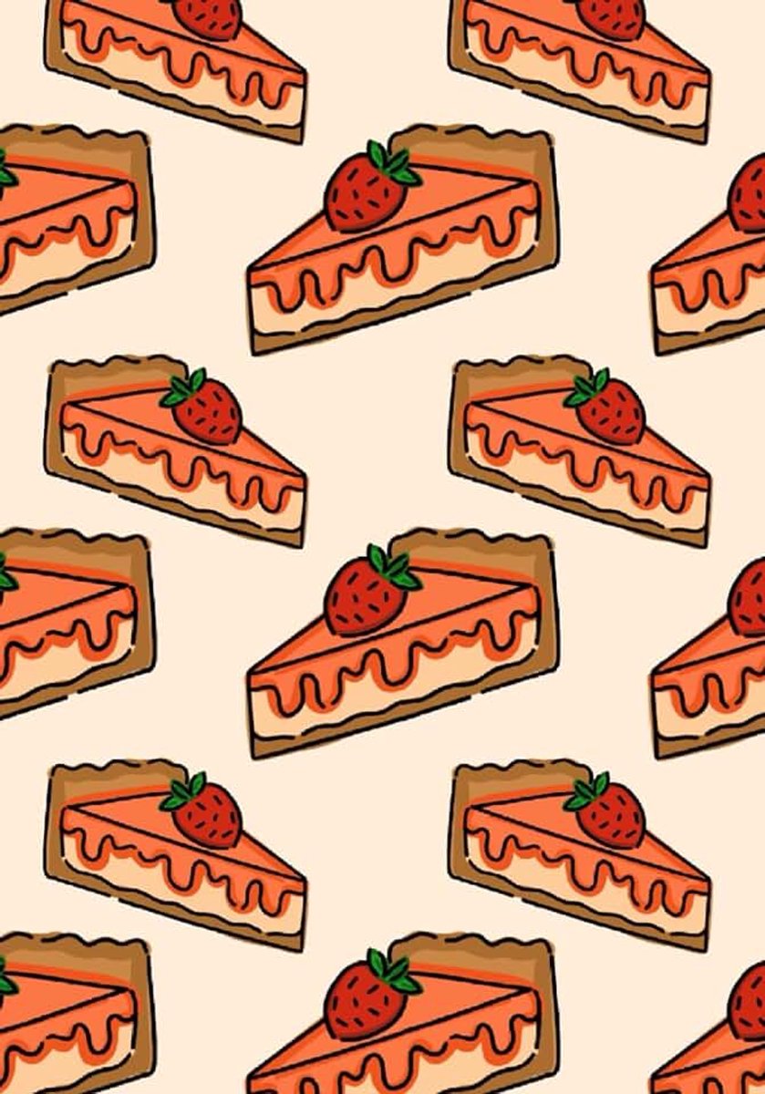 Cheesecake Notebook: Hand-Drawn Dessert Cover