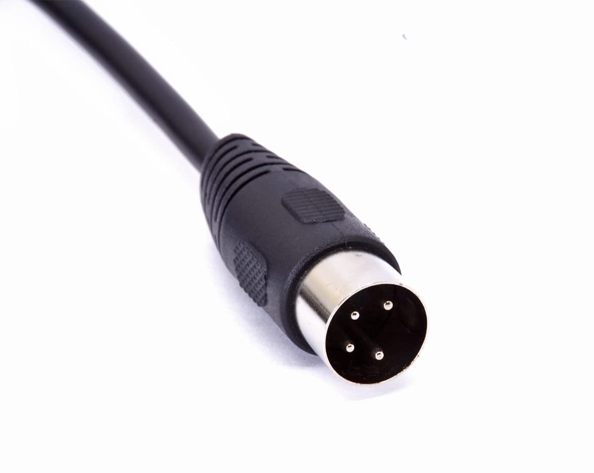 4-polige DIN-stekker Y-splitterkabel-adapter, 4-polige DIN-stekker naar twee 2 vrouwelijke voeding-verlengkabels voor audio-digitale keyboard-apparaten (50 cm)