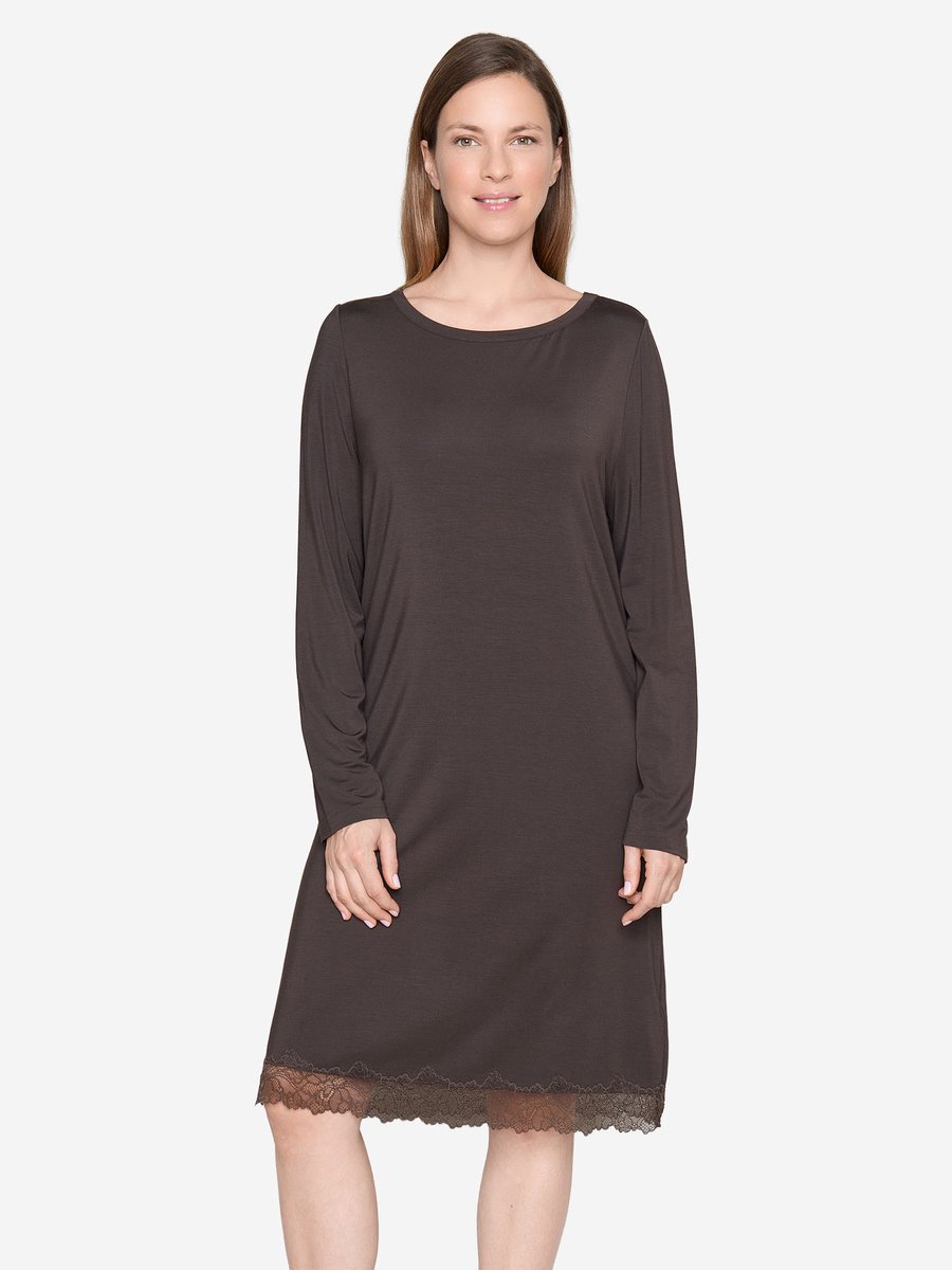 Joop! Nachthemd Loungewear Donkerbruin