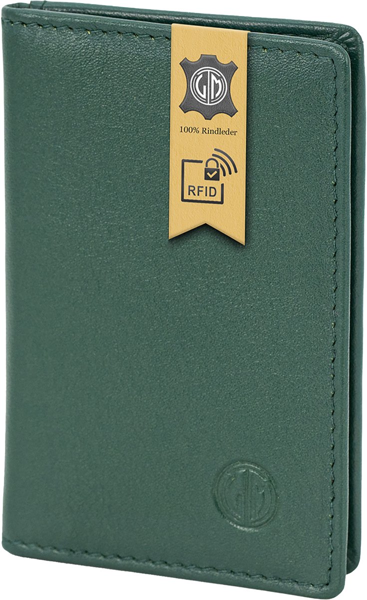 LINDENMANN heren kaarthouder RFID - groen-blauw