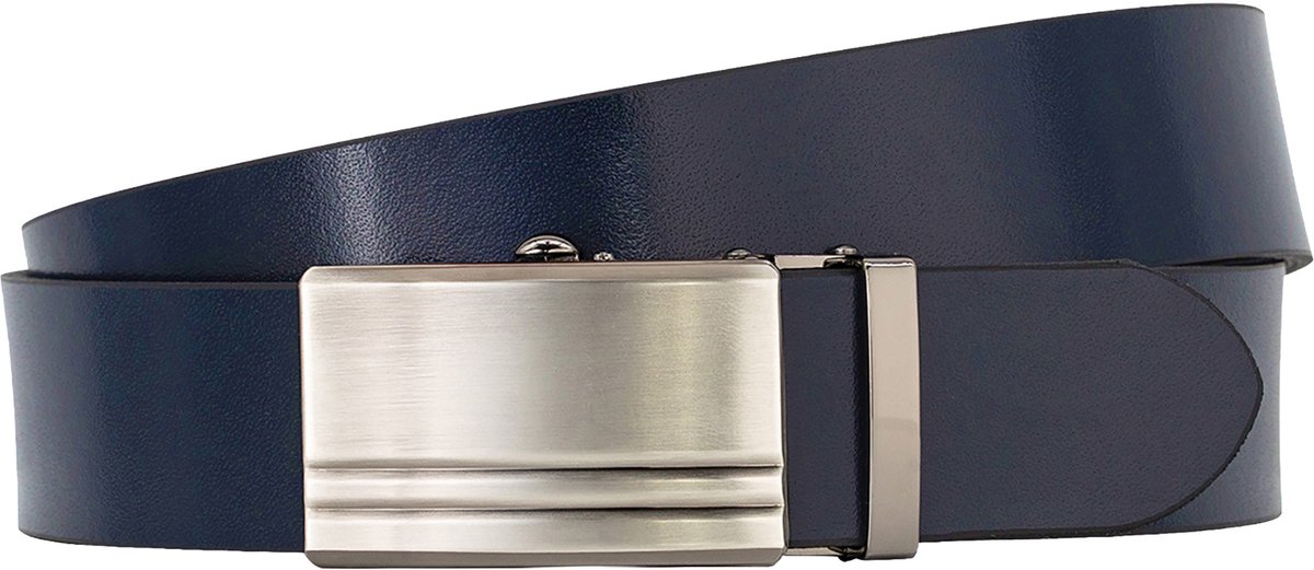 LINDENMANN leren heren riem - marine