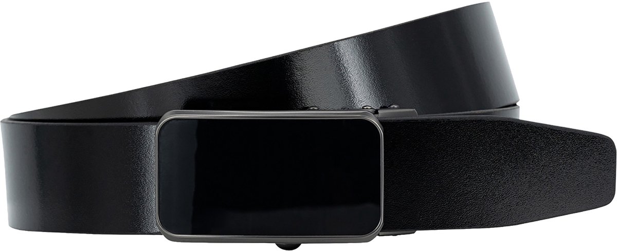 LINDENMANN leren heren riem - zwart