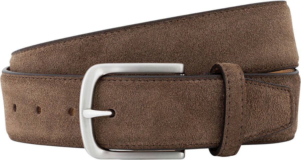 LINDENMANN leren heren riem - bruin