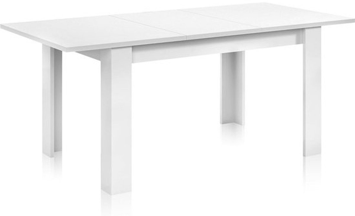 Uittrekbare Eettafel 140-190 cm - Wit Glanzend