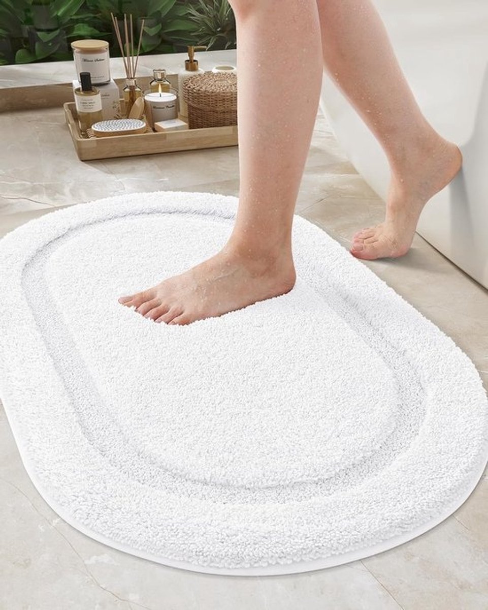 Antislip Badmat 40 x 60 cm - Absorberend, Zacht en Wasbaar voor Badkamer, Douche en Wastafel