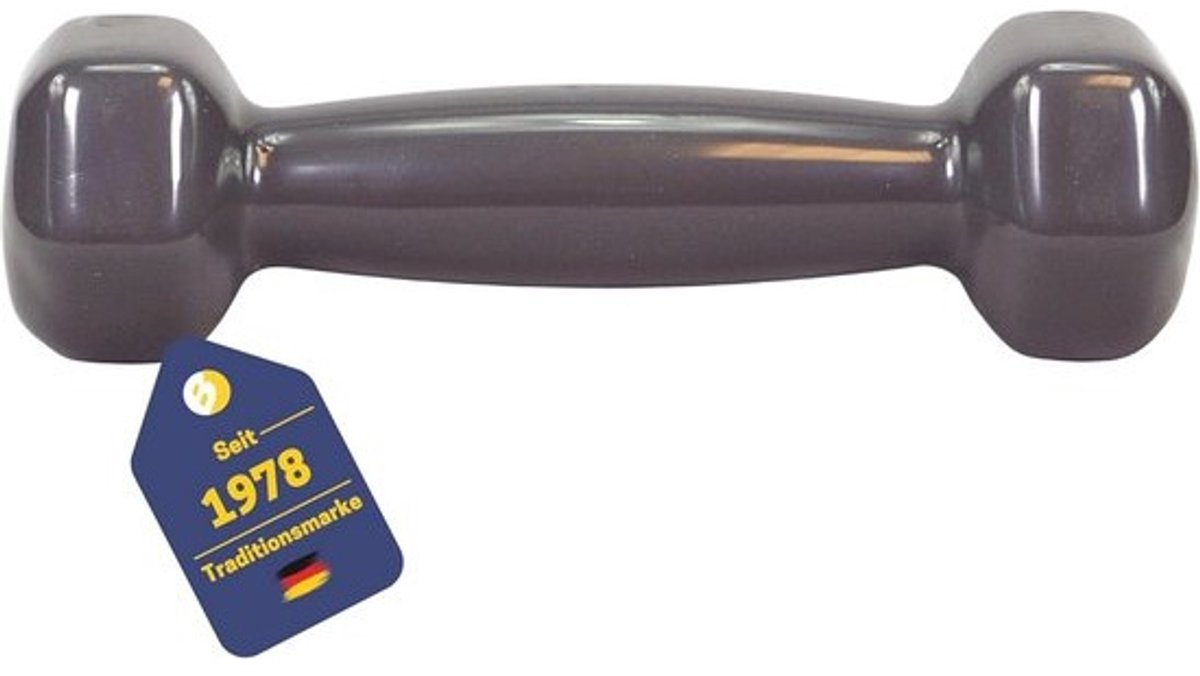 Vinyl Halter met Ijzeren Kern 0,5 1,0 en 1,5 kg - Antraciet of Blauw