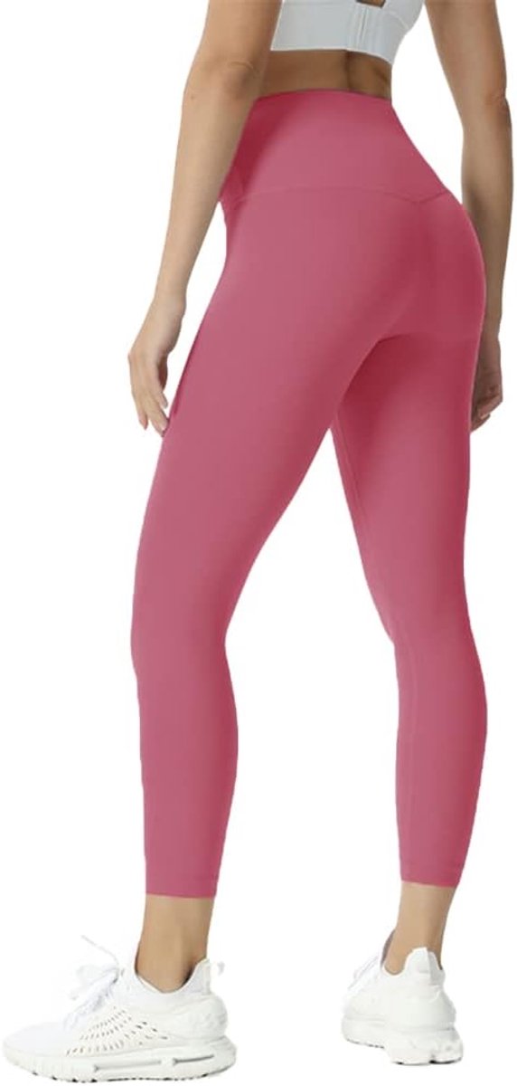 Leggings met hoge taille, leggings voor dames, fitnessbroek, yogabroek voor dames, voor sport of vrije tijd, buikcontrole, elastisch, zacht, ondoorzichtig