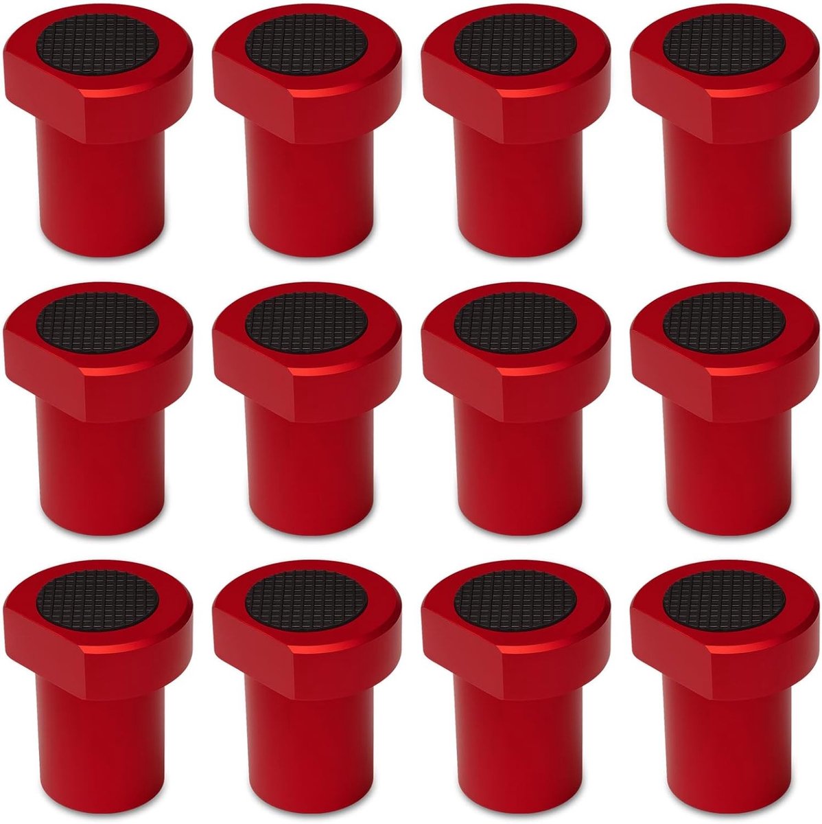 Hoekklem houtbewerking - Rood - 12 stuks - Aluminiumlegering - Voor houtbewerking en werkbanken