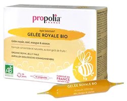 Biologische koninginnebrij ampullen 10ml per ampule Frankrijk Propolia