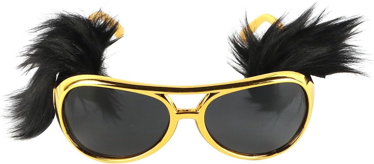 Rockster kostuum zonnebril met zijkanten voor een rockstijl, perfect voor rapper en hippie feestjes, accessoires voor kostuums en evenementen