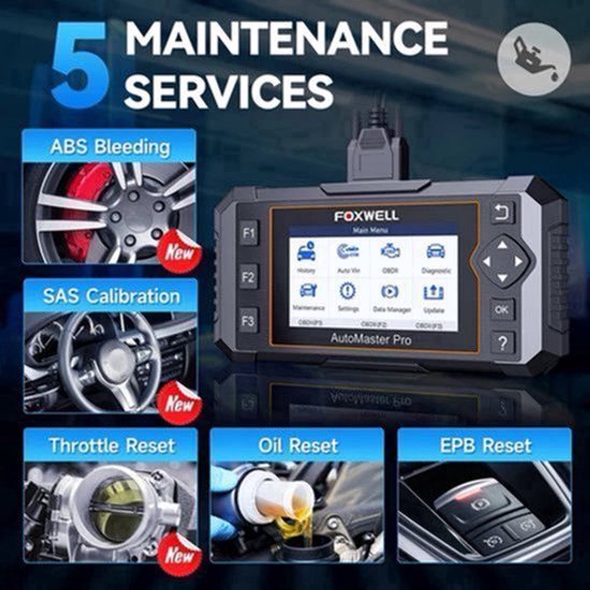 OBD2 Scanner – Autodiagnose Tool – Foutcodes Lezer – Motor Scanner – ABS Scanner – 4-in-1 Diagnose – 64+ Merken Compatibel