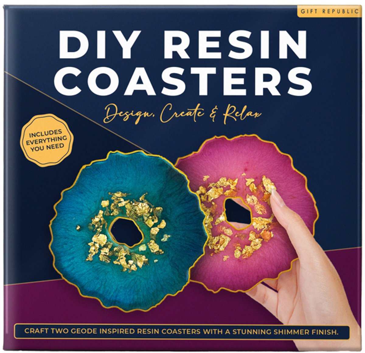 Gift Republic DIY kit - Resin Coasters