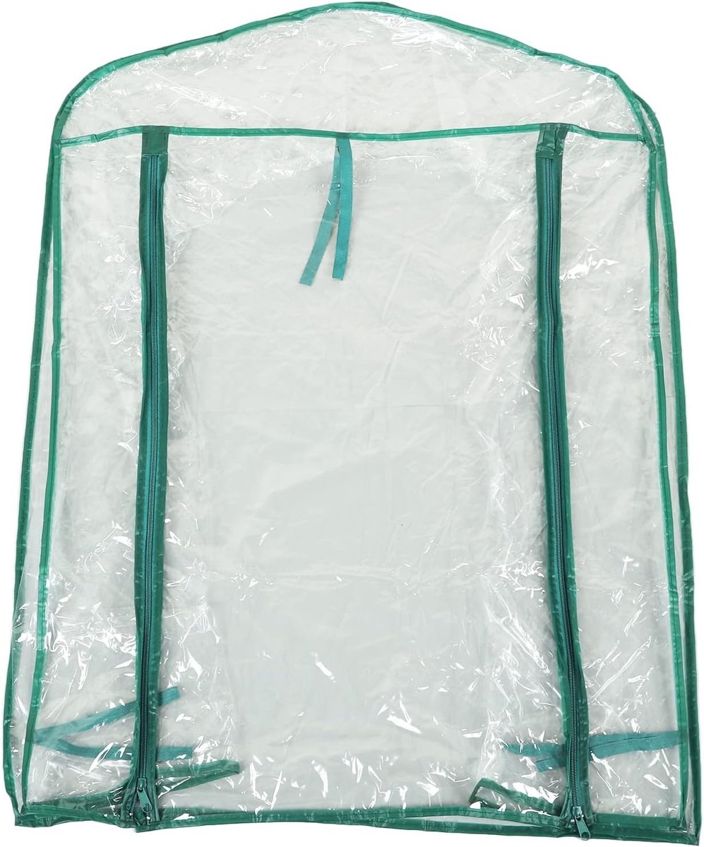 Vervangende Clear PVC Kasbedekking 69x49x92cm voor Mini Planten en 2 Laags Plankjes - Bescherming, Duurzaamheid en Groei