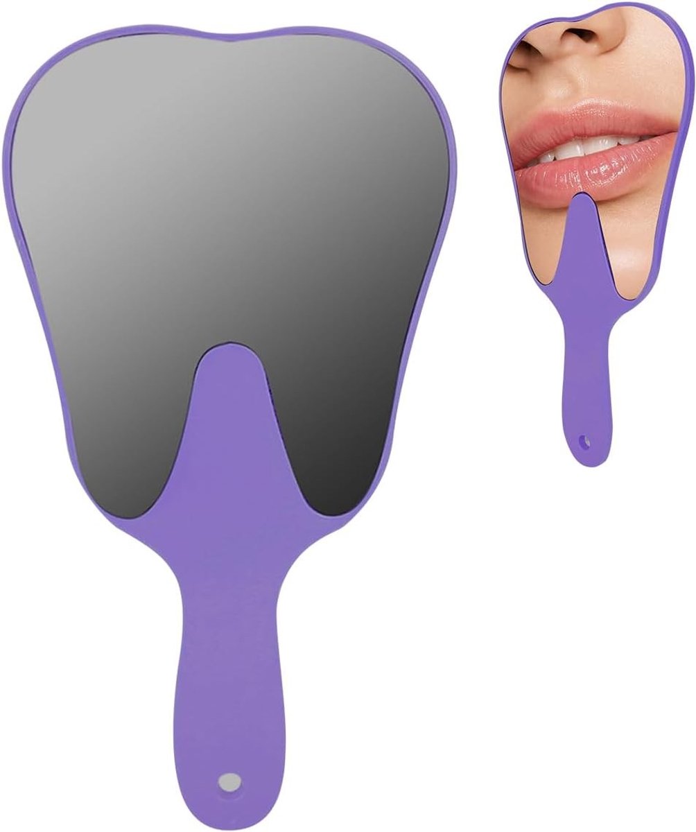Handspiegel voor Tandheelkunde - Plastic Handvat Mondspiegel voor Mondhygiëne en Tandheelkundige Inspectie - Tandarts Accessoire voor Thuisgebruik