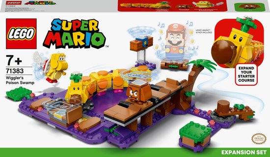 LEGO® Super MarioTM Uitbreidingsset: Wigglers giftige moeras 71383 bouwset, verzamelspeelset voor kinderen; combineer met de LEGO Super Mario Avonturen met Mario startset (71360) (374 onderdelen)