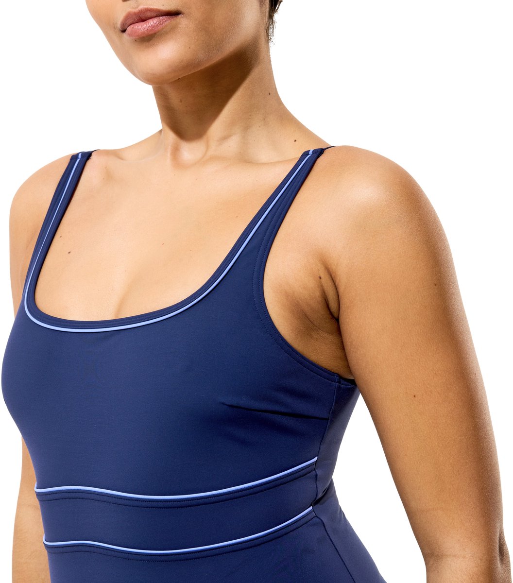 Speedo Badpak Solid Contour Eclipse Marine/Lavendel