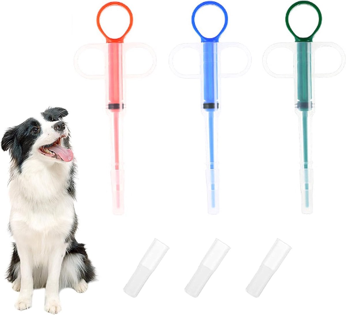6 Stuks Pillenlauncher voor Huisdieren - Medicijndispenser voor Katten en Honden, Handig en Effectief, Geschikt voor Vloeibare en Vast Medicijnen