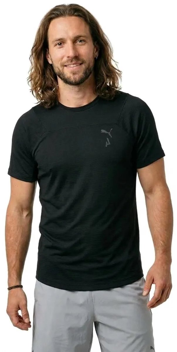 Puma M Seasons Polypropolene Rain Cell T-shirt Met Korte Mouwen L Zwart