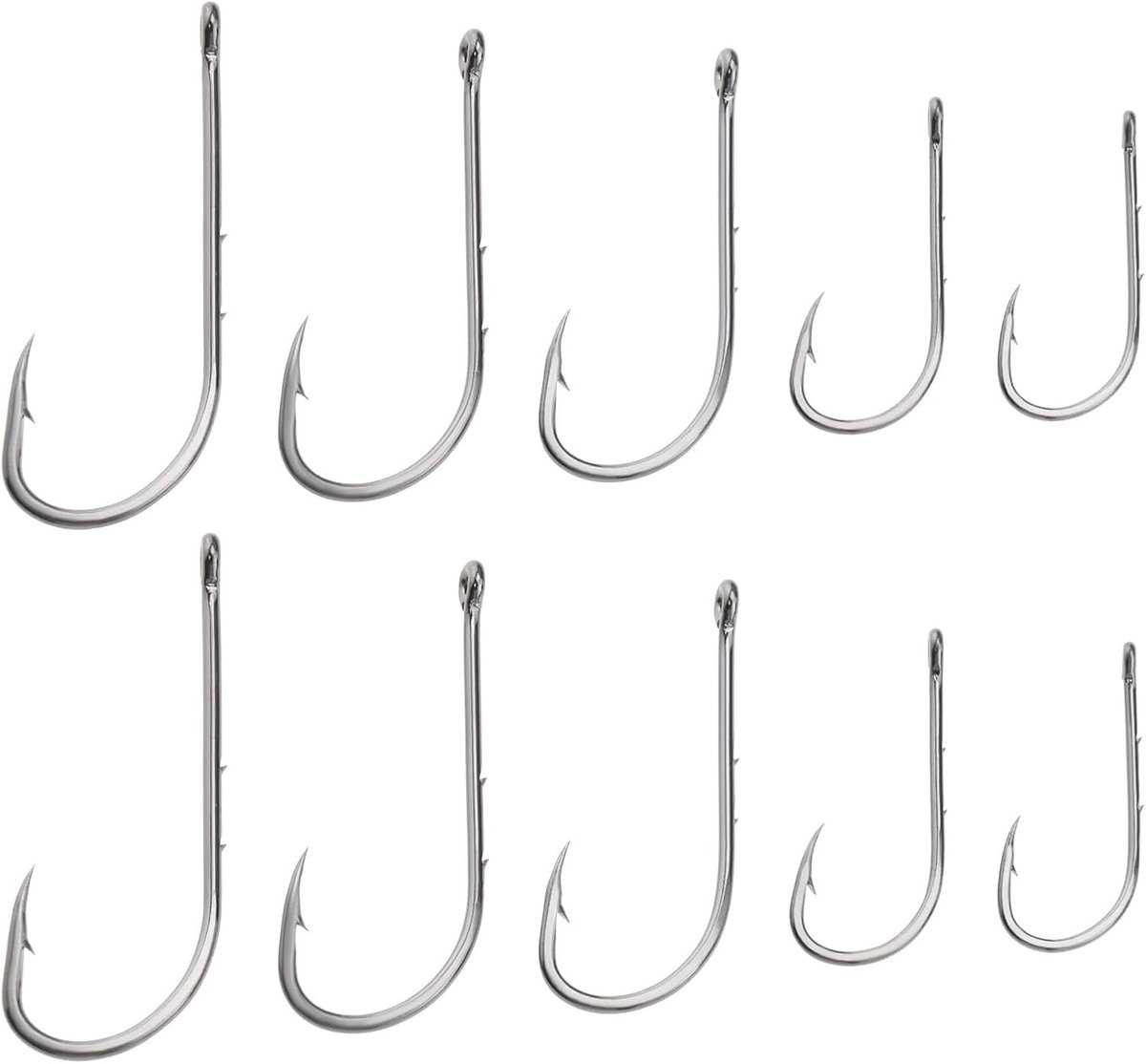 50 Stuks Bait Holder Zeevis Haken met Barbed Wire Schacht voor Zoet- en Zoutwater, Ideaal voor Roodbaars en Snoek