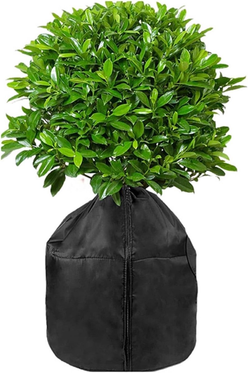 Beschermhoes voor Planten 45 x 50 cm - Winterbescherming met Rits en Koord - Oxford Stof voor Tuin en Balkon