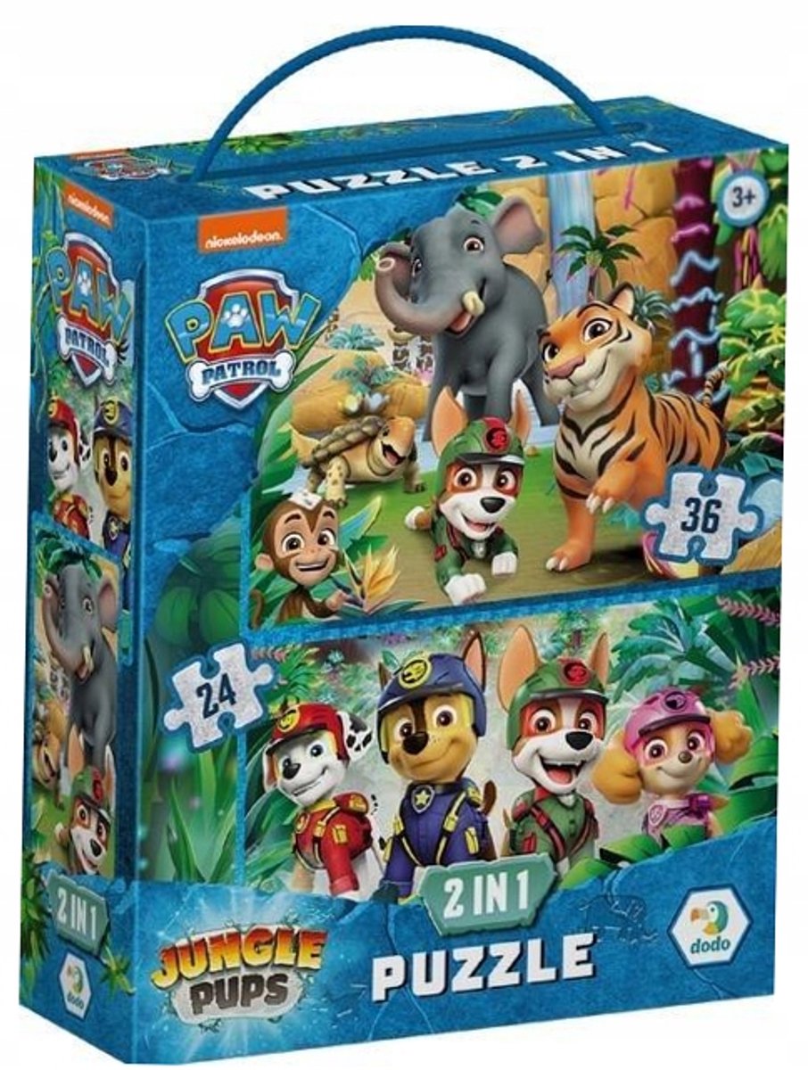 Paw Patrol Jungle Avontuur puzzel 2-in-1