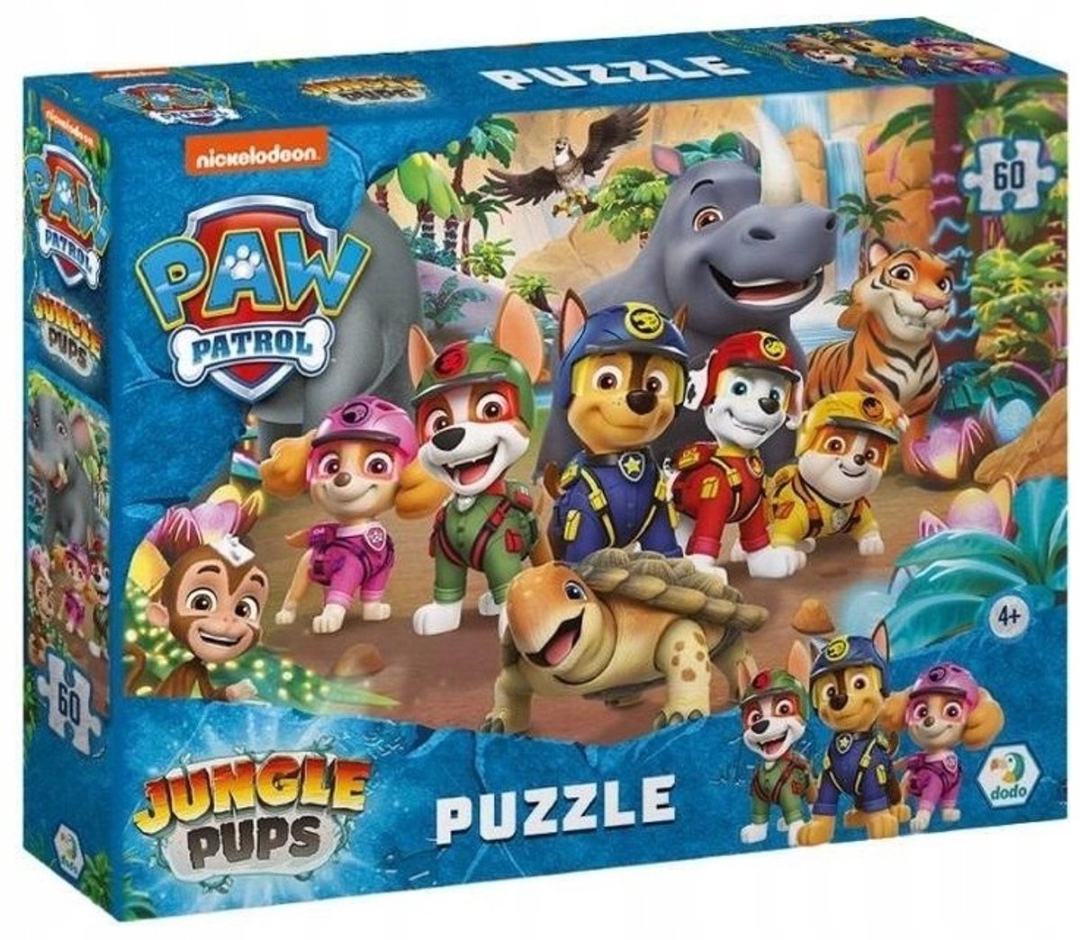 Paw Patrol Jungle Pups puzzel 60 stukjes