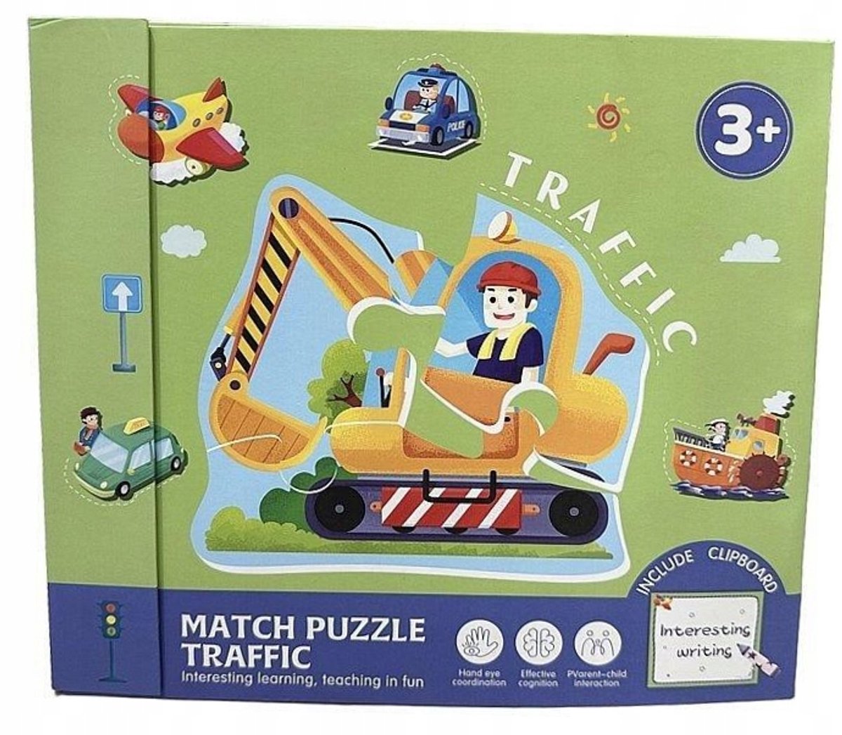 Puzzel & Whiteboard met Stift - Educatief Speelgoed voor Kinderen