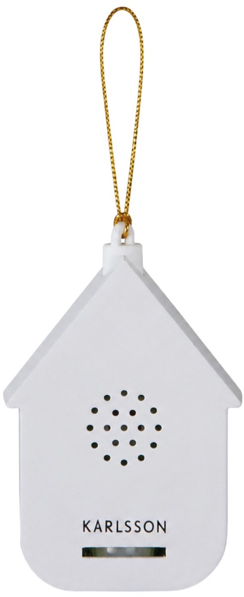 Karlsson Sound box Modern Cuckoo Mini - Wit - 3x5.4x7.2cm - Scandinavisch - Polystyreen