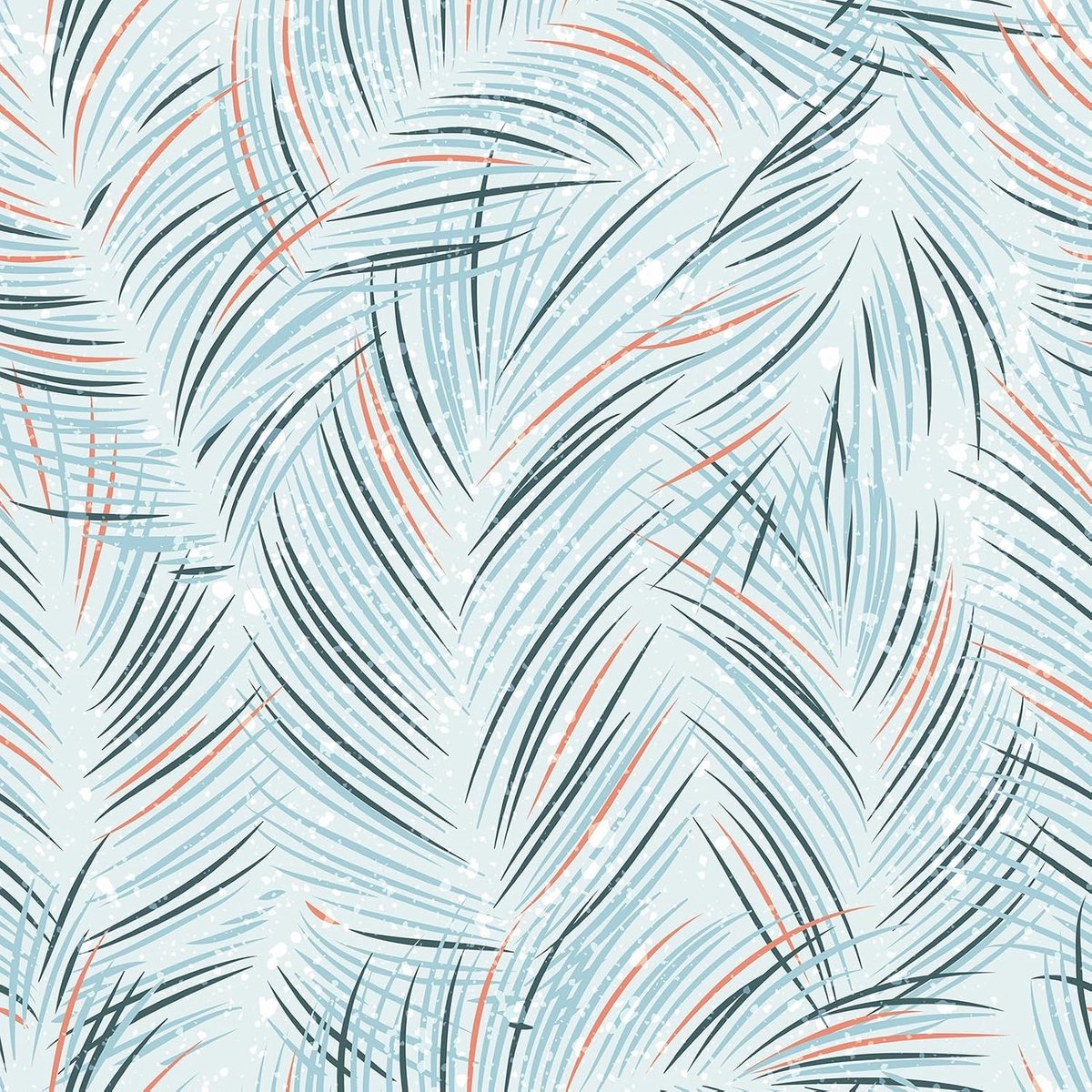 Zelfklevend behang met blauw palmbladeren patroon voor meubels en muren, ideaal voor woonkamer, keuken en kinderkamer, 44,5 x 300 cm