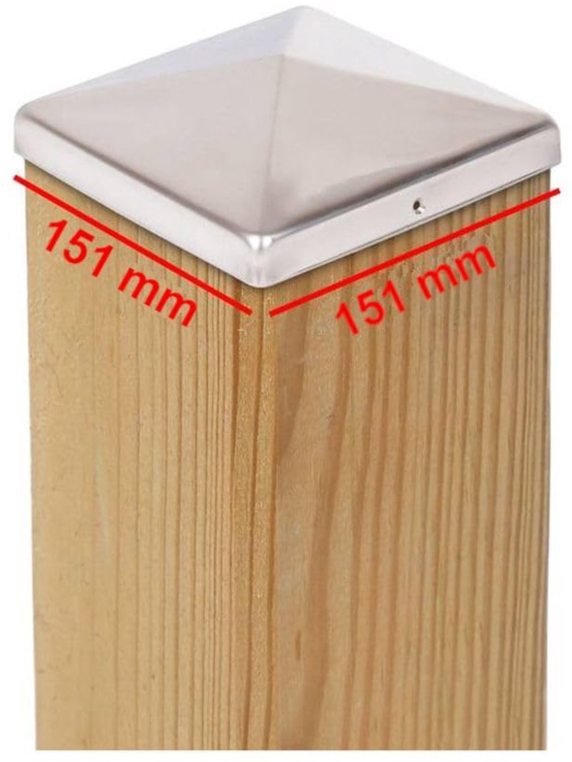 Pootdoppen Piramide - 151 x 151 mm - 10 Stuks