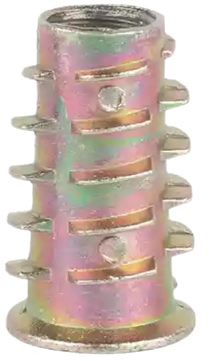 Inschroefmoer M5 x 8 mm - Zinklegering - 50 Stuks - Zeskantmoeren - Schroefdraadinzetstukken - Voor Houten Meubels - Schroefdraadinzetstuk