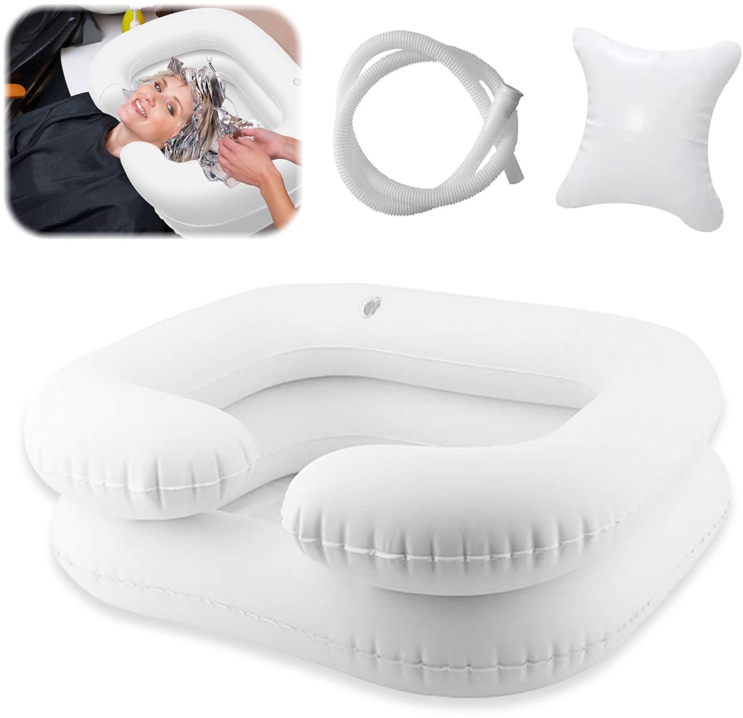 Mobiele Inflatable Haarwasbak voor Bedlegerigen
