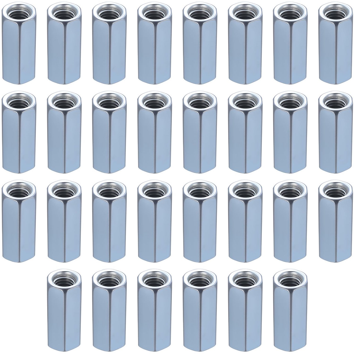 Set van 30 M8 Hex Coupling Nuts voor Betrouwbare Verbindingen