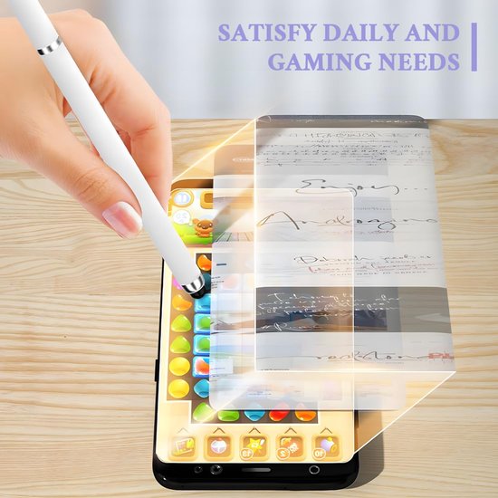 Styluspen 6-pack - 2-in-1 Styluspen - Universele Touchscreen Pen - Geschikt voor Tablets/Smartphones - Hoogwaardig Materiaal - Krassen Bescherming - Touchscreenpen — afbeelding 2