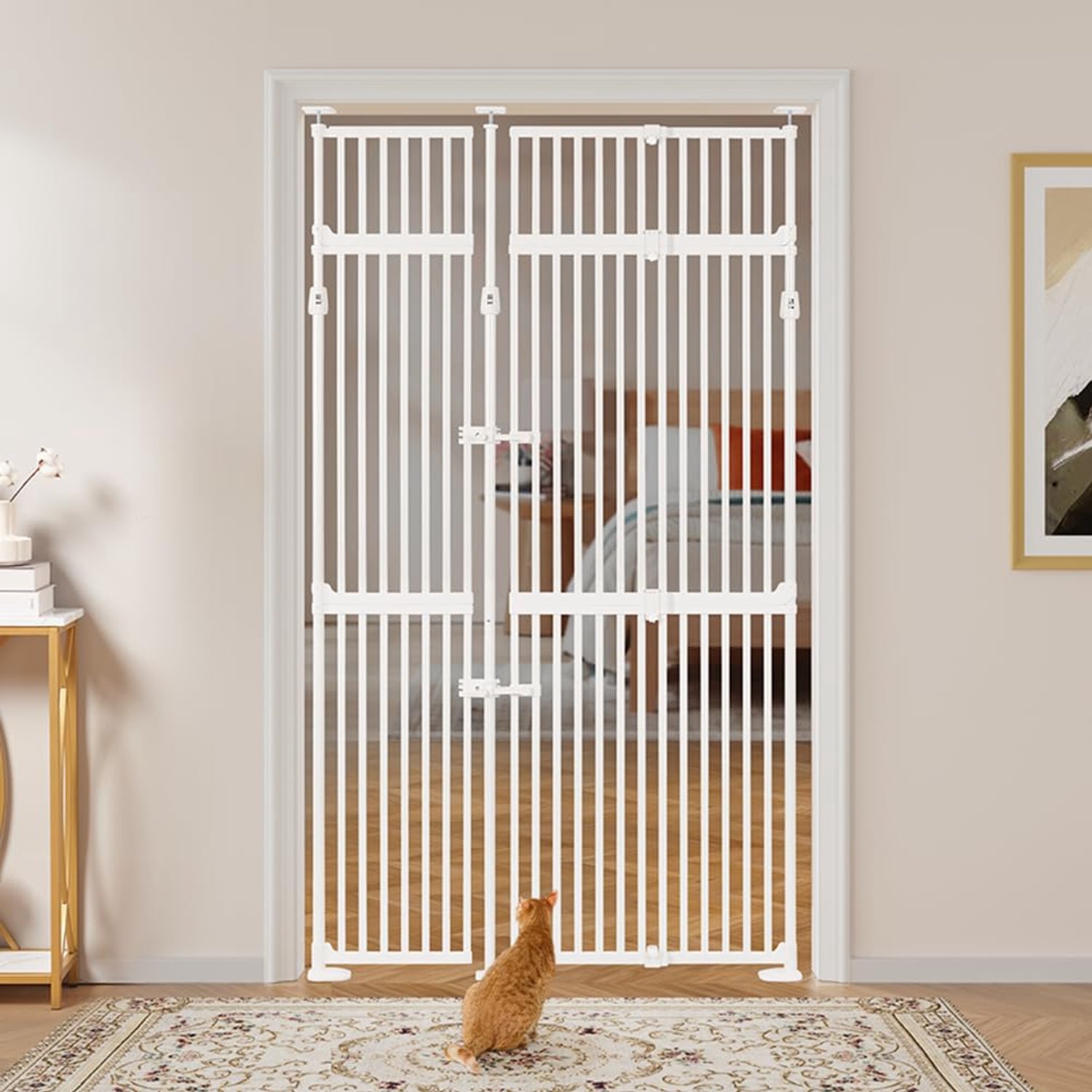 Dierenhek voor Katten met Automatische Sluiting
