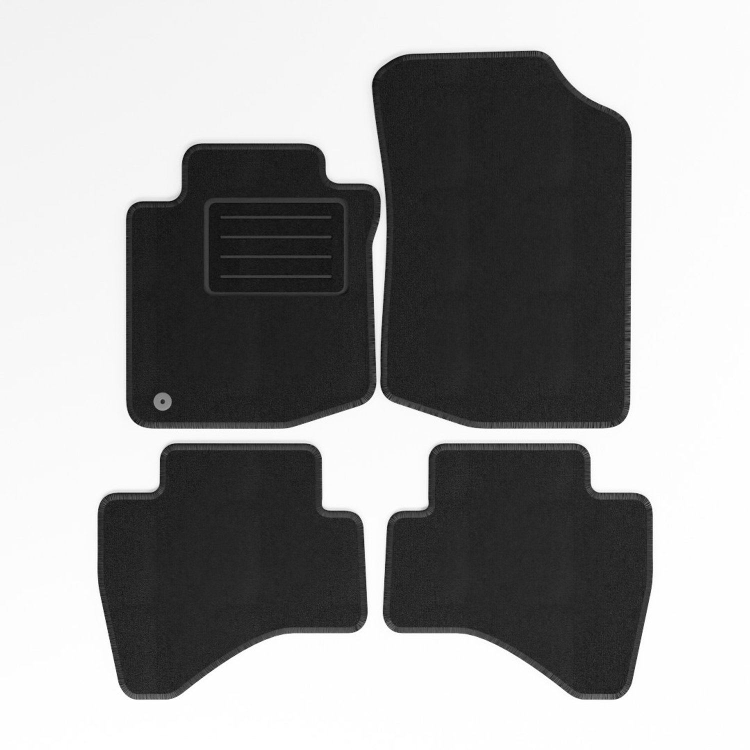 Mats4all | Naaldvilt automatten passend voor Toyota Aygo 2005-2009 | Antislip | Met versterking | 4-delig | Automatten | Mattenset