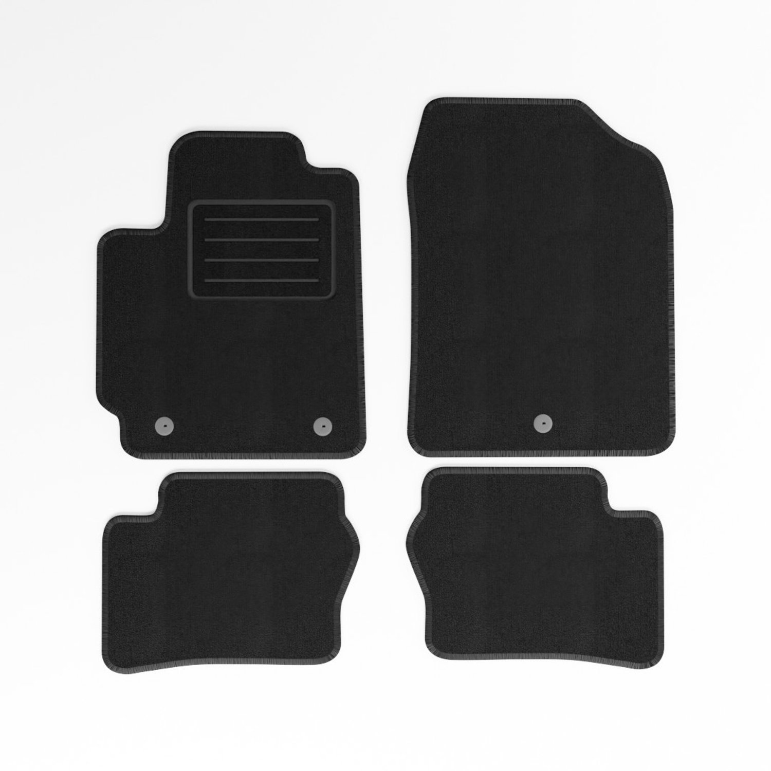 Mats4all | Naaldvilt automatten passend voor Kia Picanto 2017-> | Antislip | Met versterking | 4-delig | Automatten | Mattenset